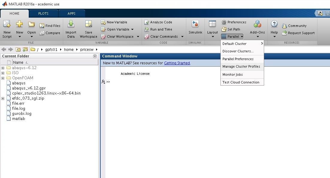 Parallel - Manage Cluster Profiles